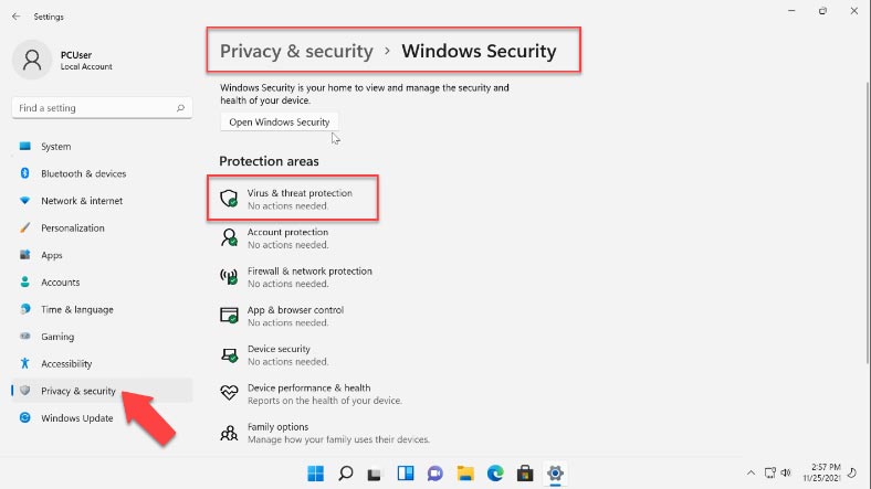Настройки – Конфіденційність і безпека – Безпека у Windows Настройки – Конфіденційність і безпека – Безпека у Windows
