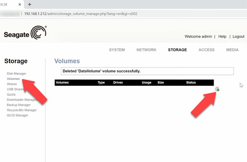 Ajouter un volume de stockage Ajouter un volume de stockage