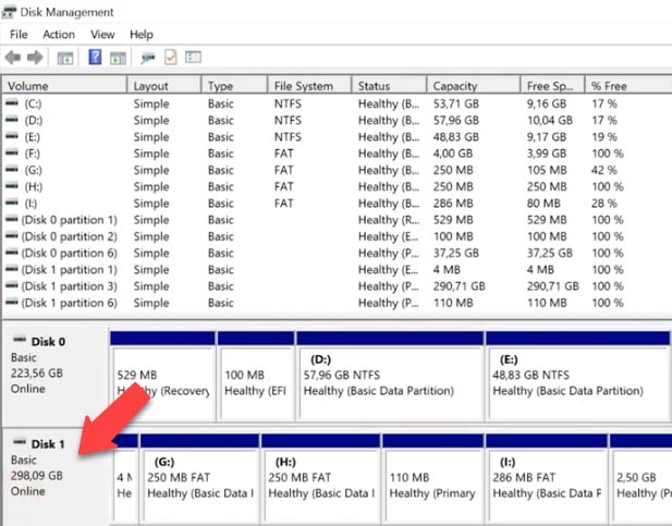 قرص ESXi على VMFS قرص ESXi على VMFS