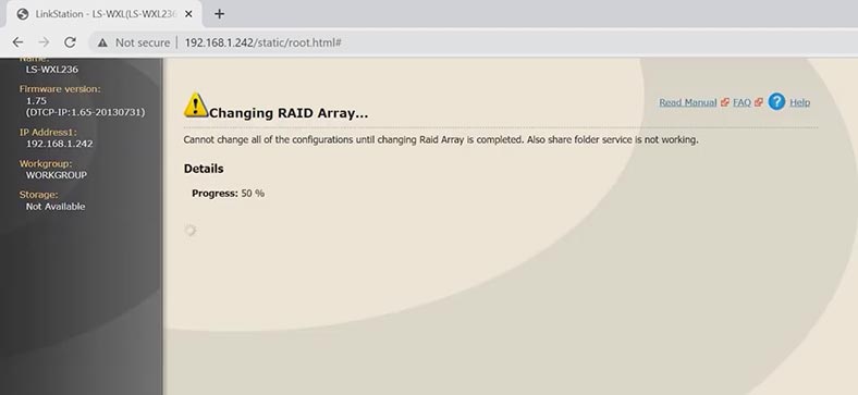RAID build process RAID build process