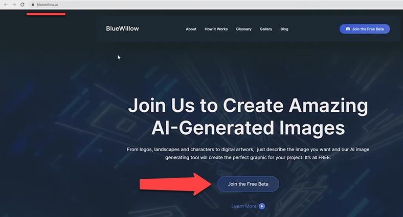 تسجيل BlueWillow تسجيل BlueWillow