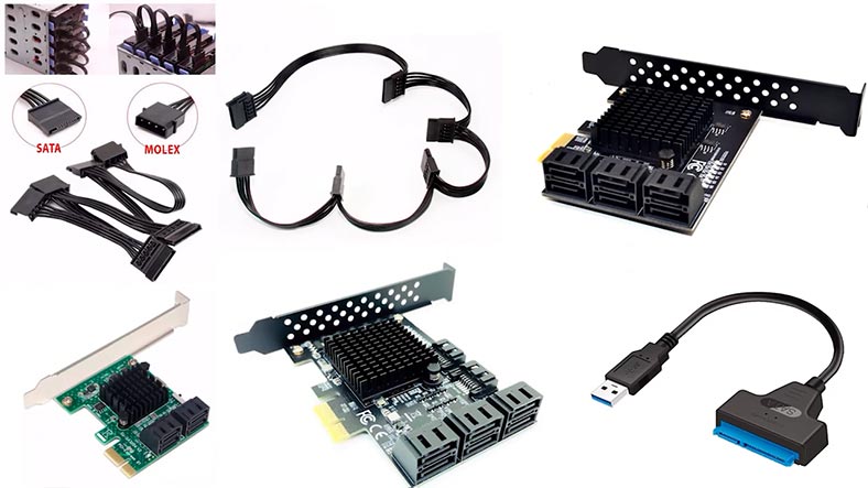 SATA-Adapter und Extender SATA-Adapter und Extender