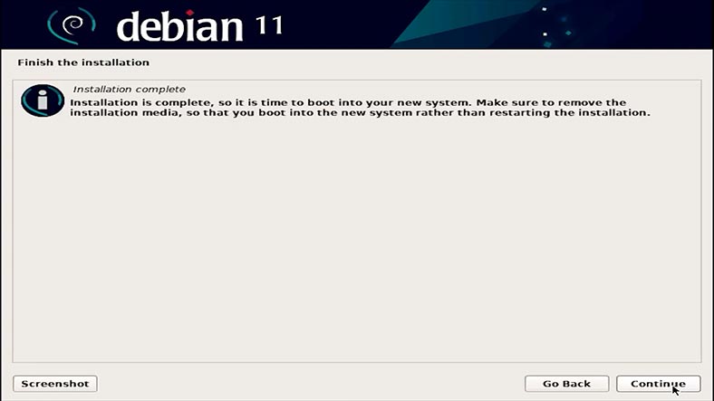 Raspberry Pi OS-Installation abgeschlossen Raspberry Pi OS-Installation abgeschlossen