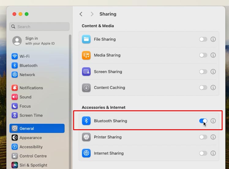 Mac: Bluetooth Sharing Mac: Bluetooth Sharing
