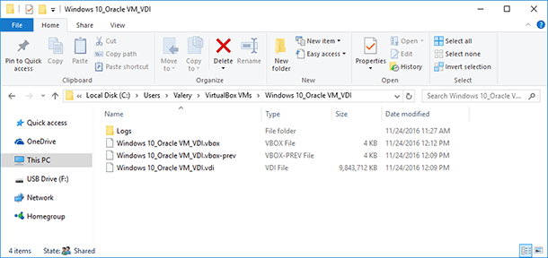 While the virtual machine is running, the program can create additional files or folders While the virtual machine is running, the program can create additional files or folders