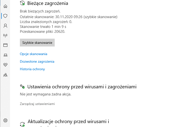 Centrum zabezpieczeń Windows Defender: Ustawienia ochrony przed wirusami i zagrożeniami Centrum zabezpieczeń Windows Defender: Ustawienia ochrony przed wirusami i zagrożeniami