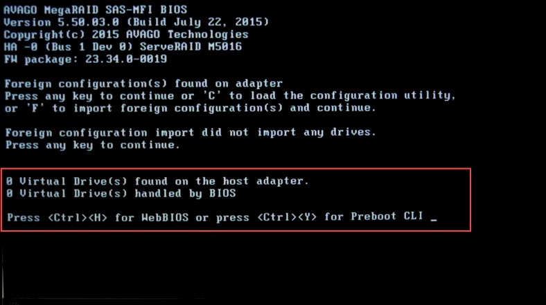 IBM Serve RAID M5016 – не смог определить настройки РЕЙД IBM Serve RAID M5016 – не смог определить настройки РЕЙД