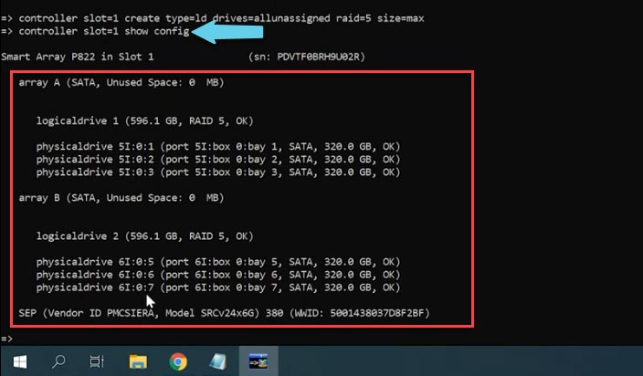 RAID5 був створений з трьох носіїв RAID5 був створений з трьох носіїв